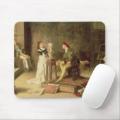 Tapis De Souris La jeune sculpteuse (huile sur la toile) (Avec souris)