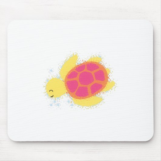 Tapis De Souris La jolie tortue de mer (Devant)