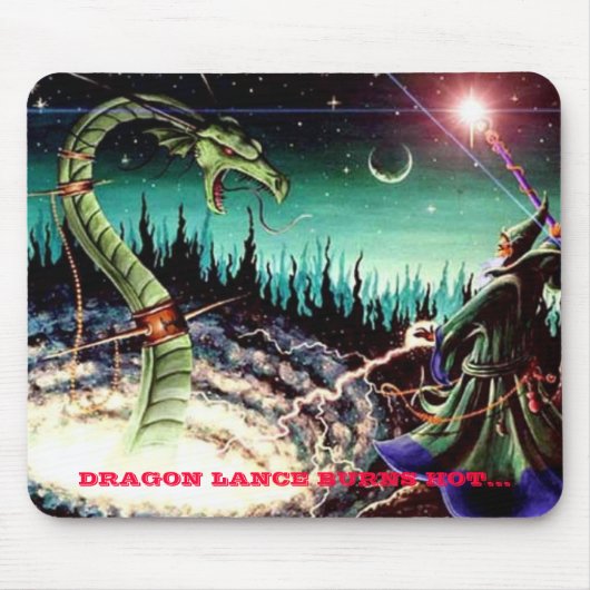 TAPIS DE SOURIS LA LANCE DE DRAGON BRÛLE CHAUD… (Devant)