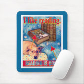 TAPIS DE SOURIS LA LECTURE EST COOL (Avec souris)