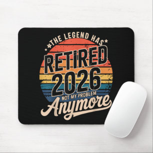 Tapis De Souris La légende a pris sa retraite 2026 Ce n'est plus m