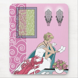Tapis De Souris La lettre de Clarice - conception de mode d'art
