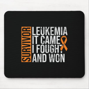 Tapis De Souris La Leucémie Survivante Est Venue Se Battre Gagnant