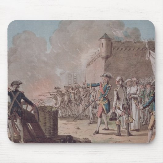 Tapis De Souris La levée du siège de Pondicherry, 1748, gravent (Devant)