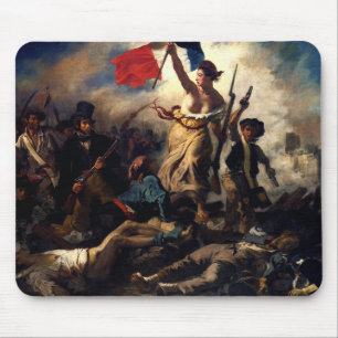 Tapis De Souris La liberté à la tête du peuple, Eugene Delacroi
