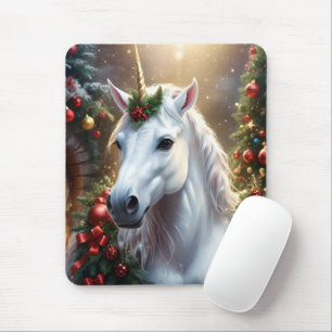 Tapis De Souris « La Licorne de Noël »