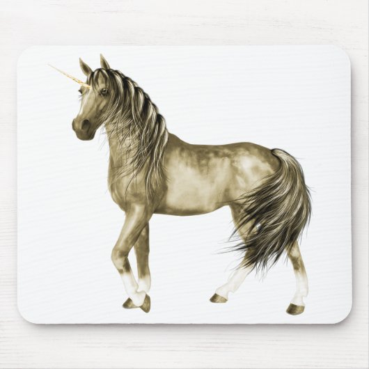 Tapis De Souris la licorne d'or Mousepad (Devant)