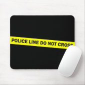 Tapis De Souris la ligne de police ne croisent pas (Avec souris)