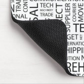 Tapis De Souris La LOGISTIQUE modèle avec des mots (Coin)