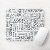 Tapis De Souris La LOGISTIQUE modèle avec des mots (Avec souris)