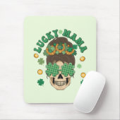 Tapis De Souris La Lucky Mama Skeleton de St. Patrick (Avec souris)