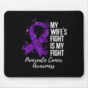 Tapis De Souris La lutte de ma femme est ma lutte contre le cancer