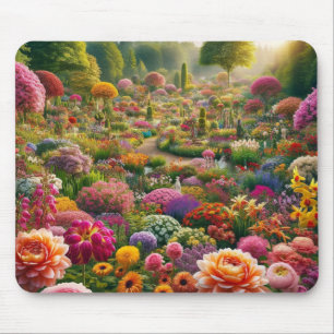 Tapis De Souris La magie des fleurs - un paradis des couleurs