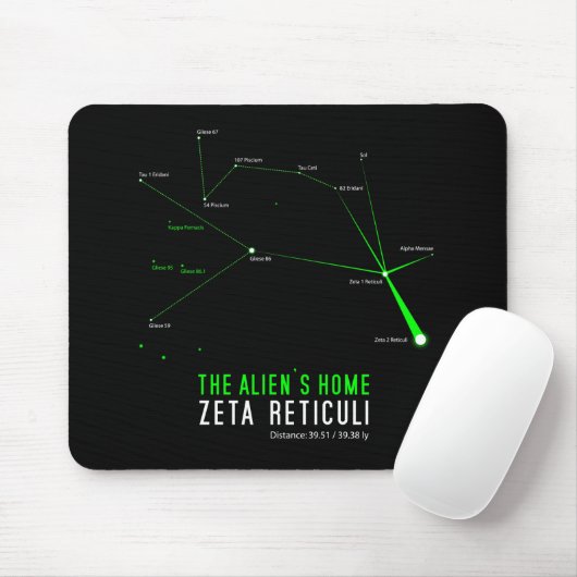 Tapis De Souris La maison de l'alien de ZETA RETICULI (Avec souris)