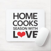 Tapis De Souris La maison fait cuire la saison avec amour (Avec souris)