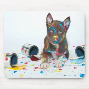 Tapis De Souris La marionnette à gros seins de peinture