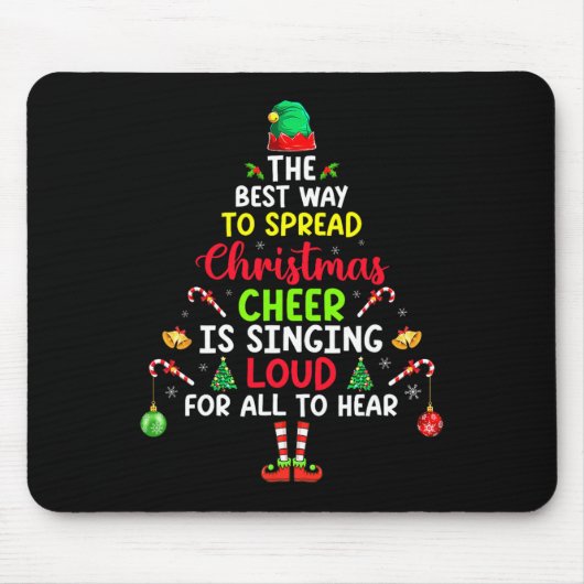 Tapis De Souris La Meilleure Façon De Diffuser La Soirée De Noël E (Devant)