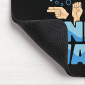 Tapis De Souris La meilleure façon de parler Lang des signes améri (Coin)