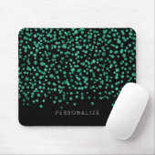 Tapis De Souris La menthe brillent des confettis (Avec souris)