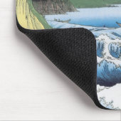 Tapis De Souris La Mer À Satta, Hiroshige, 1858 Mousepad (Coin)