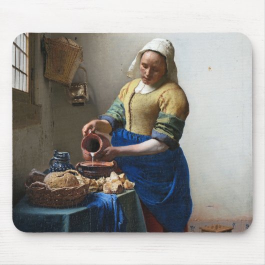 Tapis De Souris La Milkmaid, Johannes Vermeer, 1657-1658 (Devant)