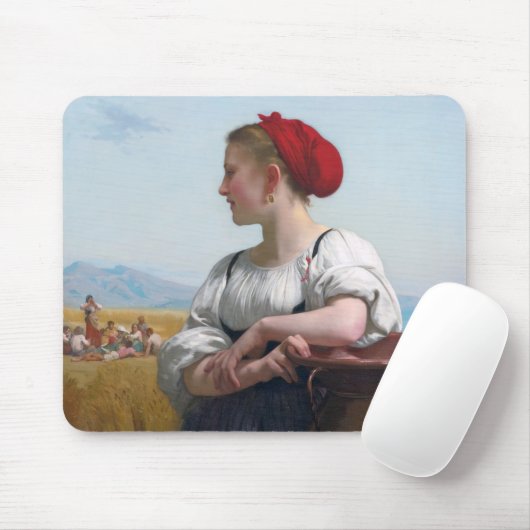 Tapis De Souris La moissonneuse, Bouguereau (Avec souris)