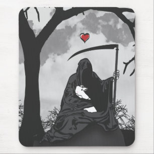 TAPIS DE SOURIS LA MORT ET SON LAPIN