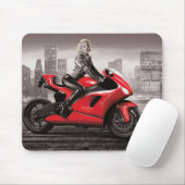 Tapis De Souris La moto de Marilyn (Avec souris)
