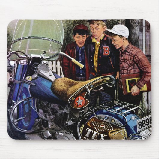 Tapis De Souris La moto de Tex (Devant)