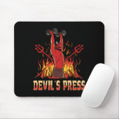 Tapis De Souris La musculation de la presse de Satan Devil (Avec souris)