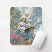 Tapis De Souris La Muse de la Poésie (par Konstantin Makovsky) (Avec souris)