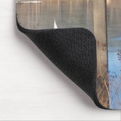 Tapis De Souris La navigation sur glace sur le lac — (Coin)