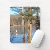Tapis De Souris La navigation sur glace sur le lac — (Avec souris)