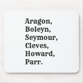 Tapis De Souris La nouvelle Henry VIII Six Wives Mouse Mat