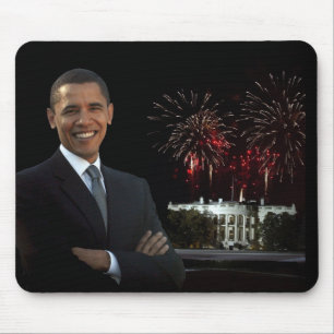 Tapis De Souris La nouvelle maison d'Obama la nuit