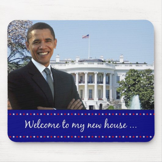 Tapis De Souris La nouvelle maison d'Obama - Mousepad (Devant)