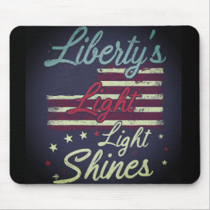 Tapis De Souris La nuit des flammes de la Liberté Mousepad