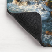 Tapis De Souris Là où l'océan rencontre les rochers (Coin)