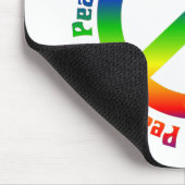 Tapis De Souris La paix et aiment tous autour (Coin)