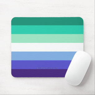 Tapis De Souris La palette de drapeau des hommes gays trans-inclus