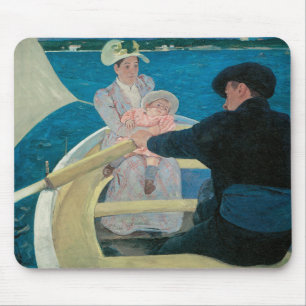 Tapis De Souris La Partie en bateau par Mary Cassatt, Beaux-Arts V