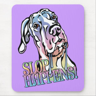 Tapis De Souris La pâtée de great dane se produit UC en pastel