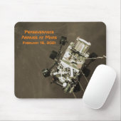 Tapis De Souris La persévérance arrive sur Mars (Avec souris)