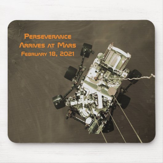 Tapis De Souris La persévérance arrive sur Mars (Devant)