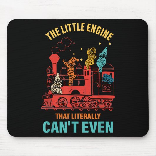 Tapis De Souris La petite locomotive qui ne peut littéralement mêm (Devant)