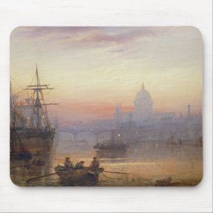 Tapis De Souris La piscine de Londres au crépuscule, 1876