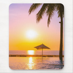 Tapis De Souris La Plage D'Été Avec La Mer