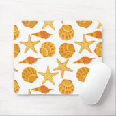 Tapis De Souris La plage orange Shell modèlent (Avec souris)