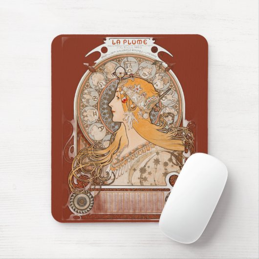 Tapis De Souris La Plume Zodiaque – Conception Astrologie (Avec souris)