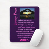 Tapis De Souris La Prière Sérénité Mains Silhouette (Avec souris)